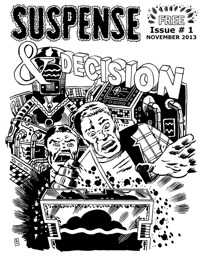 Issue # 1 of Suspense & Decision magazine, a new PBM magazine launched in 2013, with a heavy focus upon PBM and turn-based gaming.